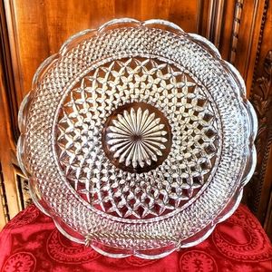 Large 13.5" Wexford Platter/Plate w/ scalloped edges GUC